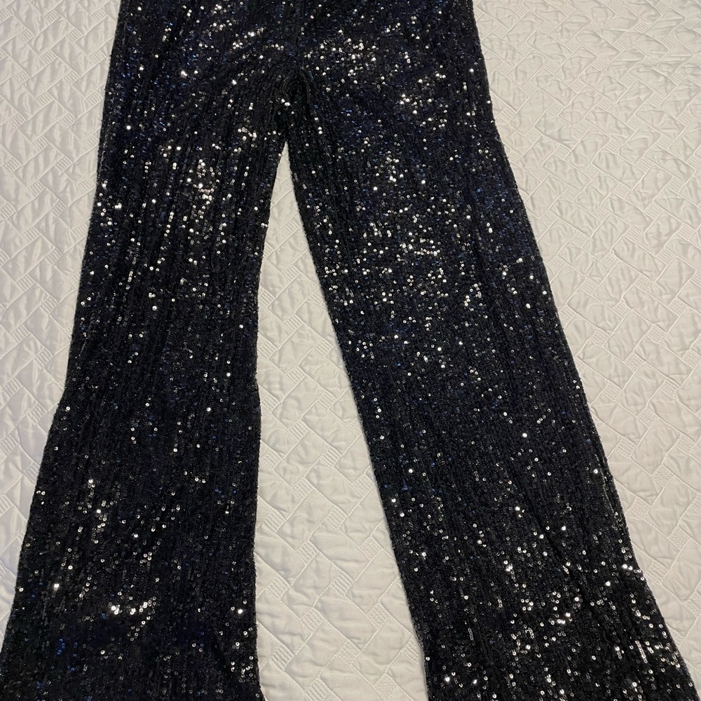 Cable & Gauge Black Sequin Pants